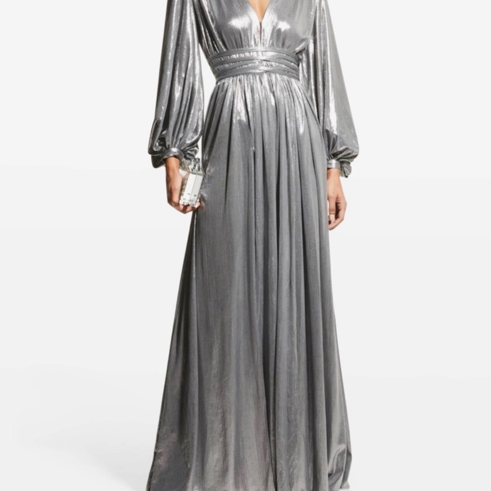 Bronx and Banco Silver Maxi Dress